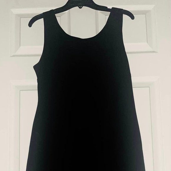 WOMEN'S size 10 -- Dress with Jacket.. PLAZA SOUTH~~ BLACK with WHITE TRIM.~~ - Picture 6 of 10